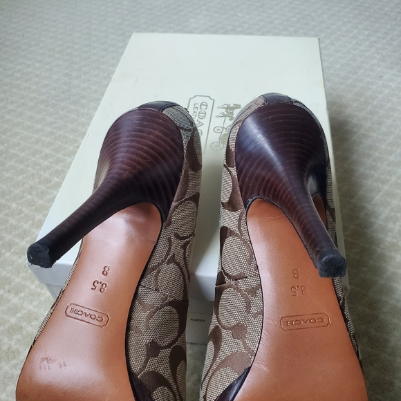 Coach Caya khaki pumps size 8.5 - Picture 4 of 8